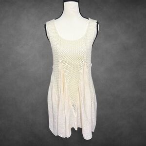 India Boutique Cream‎ Knit Cover Up